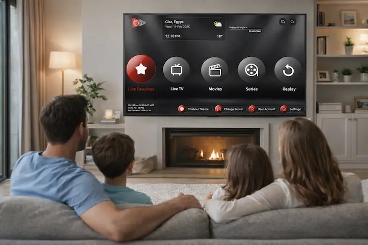 ibo player channels family watching iptv content on smart tv